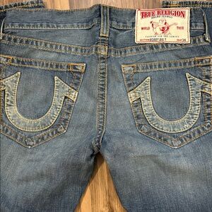 True Religion Vintage Bobby Big T Mens Denim Jeans 33